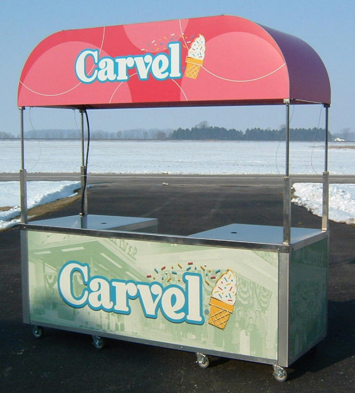 FROZEN YOGURT MACHINE CARTS MOBILE VENDING OUT DOOR