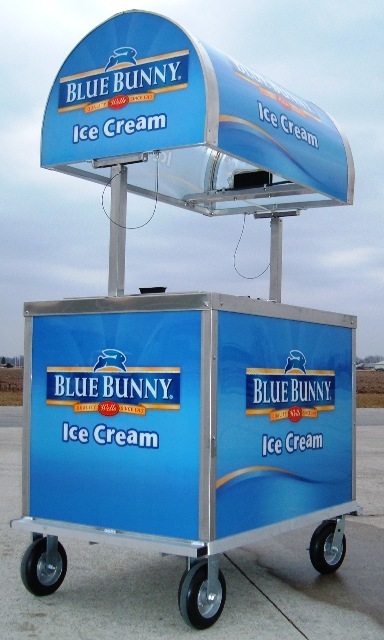 PORTABLE ICE CREAM PUSH CARTS