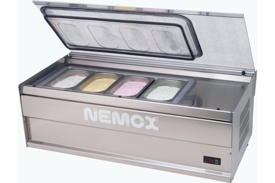 counter top gelato display cabinets nemox 