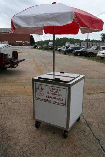 Italian Ice Push Cart for sale