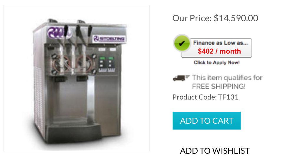 New f131 ice cream machine for Sale