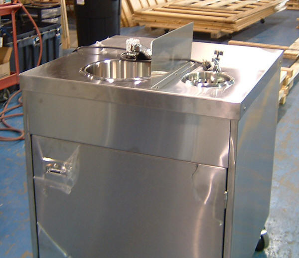 mobile stainless steel sink portable