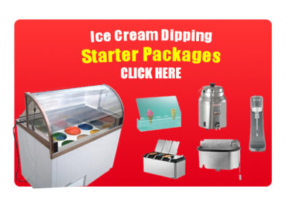 Ice cream dipping cabinet starter packages button Click Here