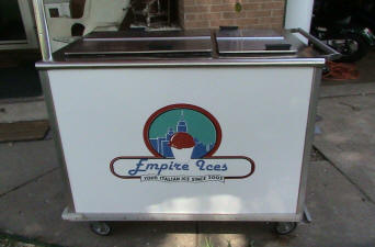Used italian ice cart