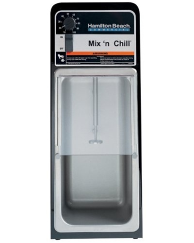 Mix and Chill Blender for ice cream shops makes blizzard with candy pieces