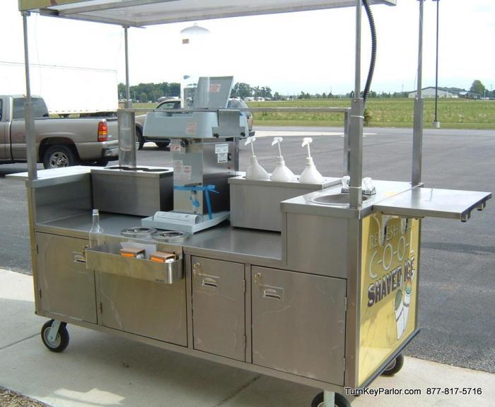 mobile water ice cart for sale