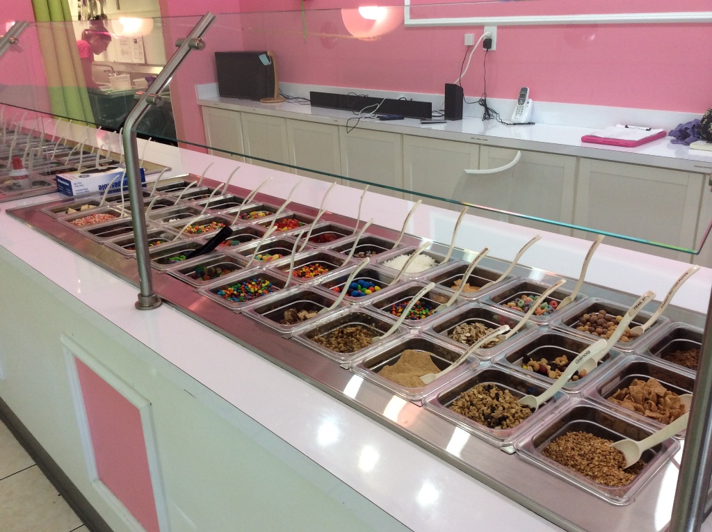 frozen yogurt shop