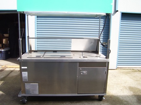 used italian ice dipping cart